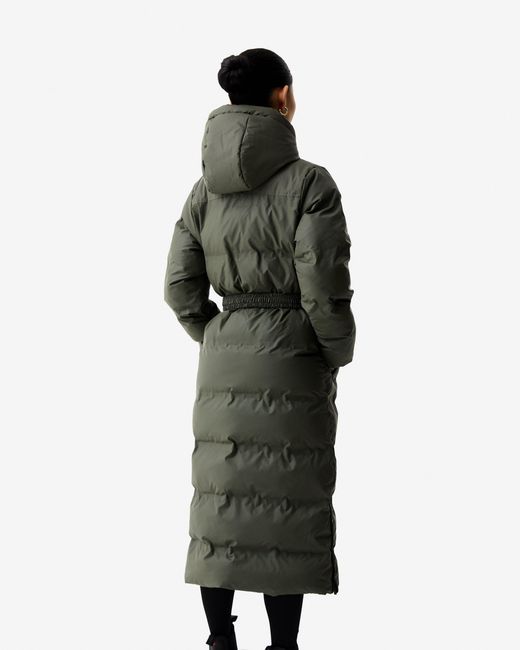 Hunter Black Hutchison Pu Coated Long Puffer Jacket