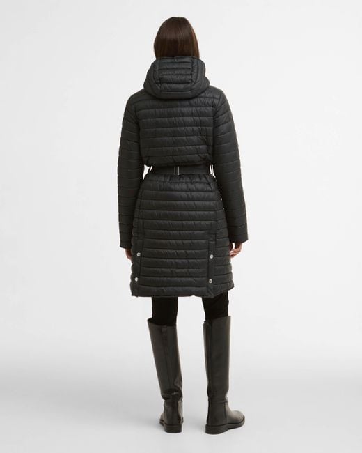 Barbour Black Longline Jada Puffer Jacket