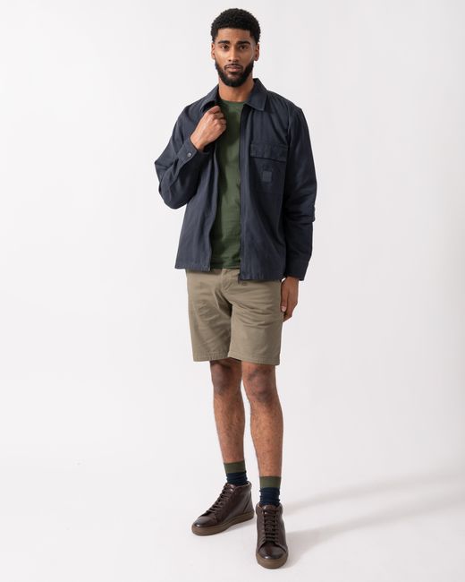Boss Blue Lovel Zip Overshirt for men