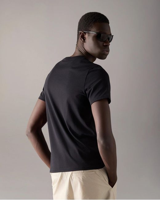 Moose Knuckles Black Tandem T-Shirt for men