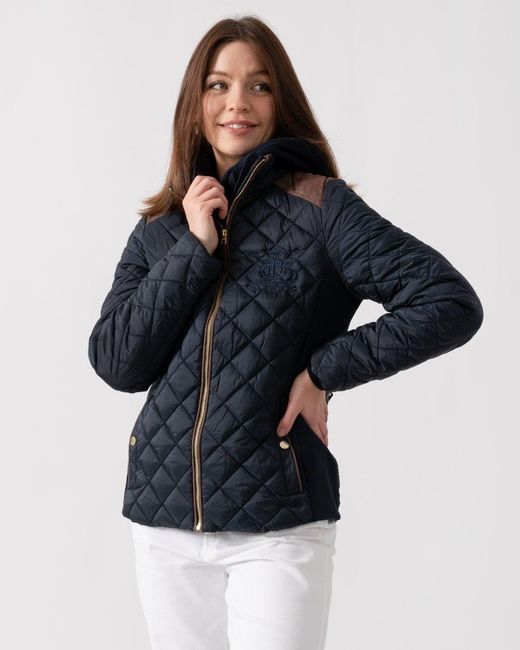 Joules Blue Braemar Luxe Quilted Jacket