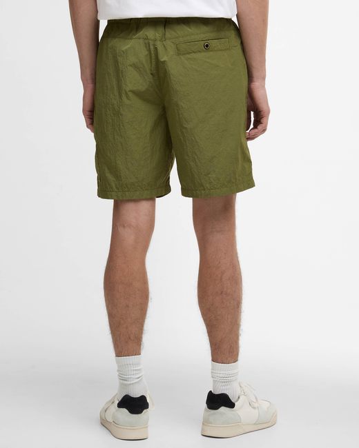 Barbour Green Inline Shorts for men