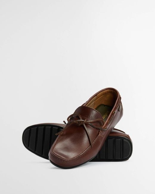 Barbour Brown Courage Driving Shoes for men
