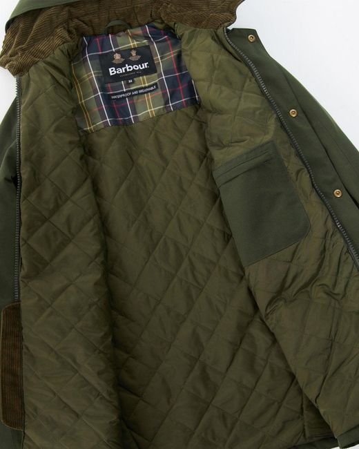 Barbour Green Winter Ashby Waterproof Jacket for men