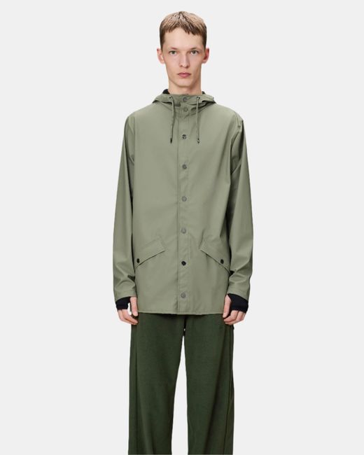 Rains Green Jacket