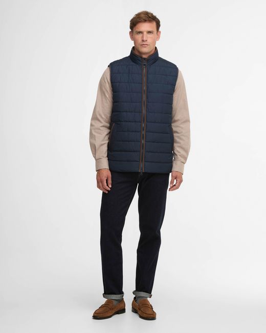 Barbour Blue Broughton Quilted Gilet for men