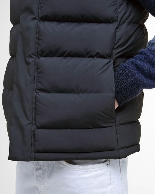 Barbour Blue Padley Puffer Gilet for men