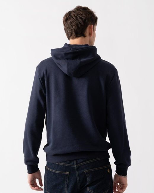 Napapijri Blue Burgee 2.0 Half Zip Hoodie Marine 176, Size: L for men