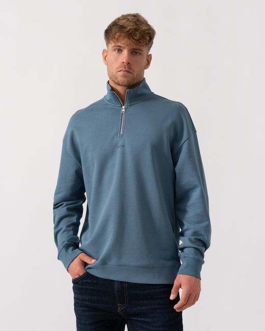 HUGO Blue Durty244 1/4 Zip Sweatshirt for men
