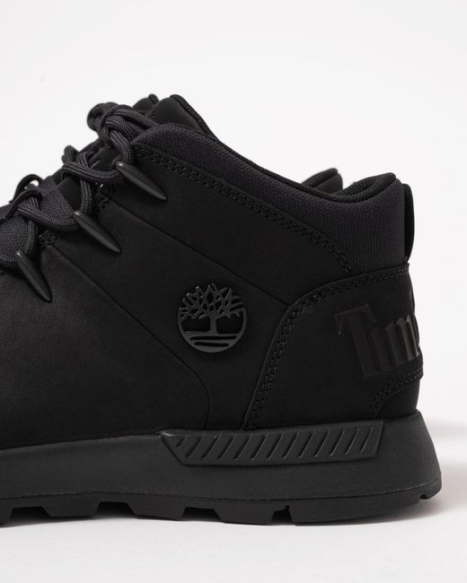 Timberland Black Sprint Trekker Mid Hiking Boot for men