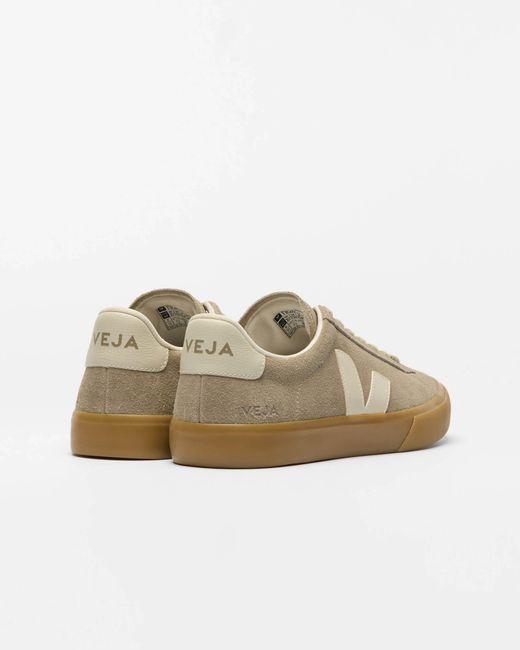 Veja White Campo Suede Trainers