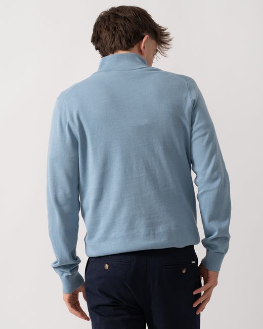 Paul Smith Blue Ps Sweater Zip Neck Zeb Bad for men