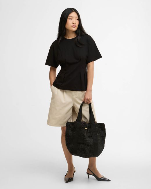 Barbour Black Lily Beach Tote