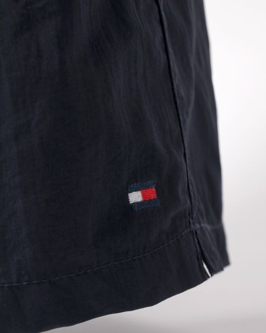 Tommy Hilfiger Blue Solid Drawstring Swimming Shorts for men