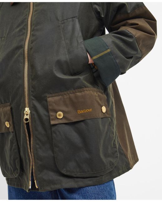 Barbour Gray Allerston Wax Jacket Colour: Archive/Beech/Ancient