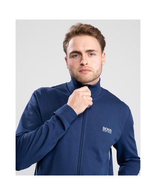 BOSS by HUGO BOSS Tracksuit Loungewear Jacket in Blue for Men | Lyst