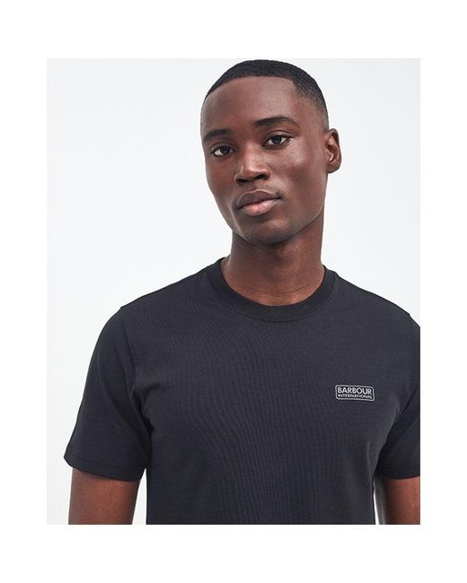 Barbour Blue Small Logo T-Shirt for men