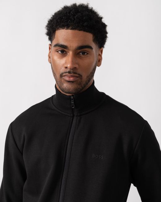 Boss Black Skaz Full Zip Funnel Neck Sweatshirt for men