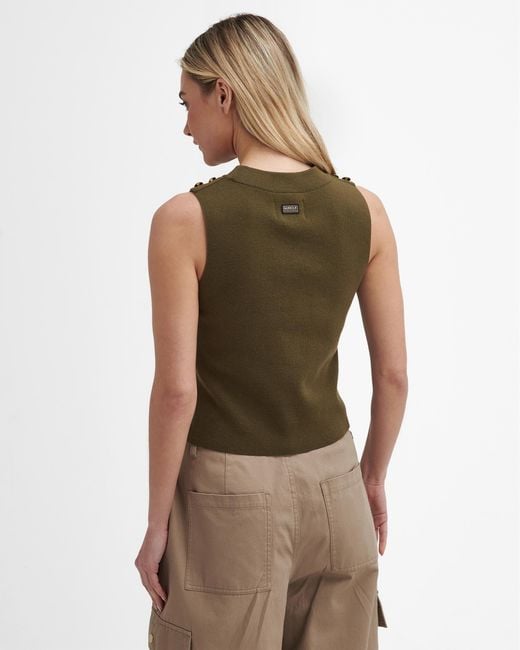 Barbour Green Laia Knitted Jumper