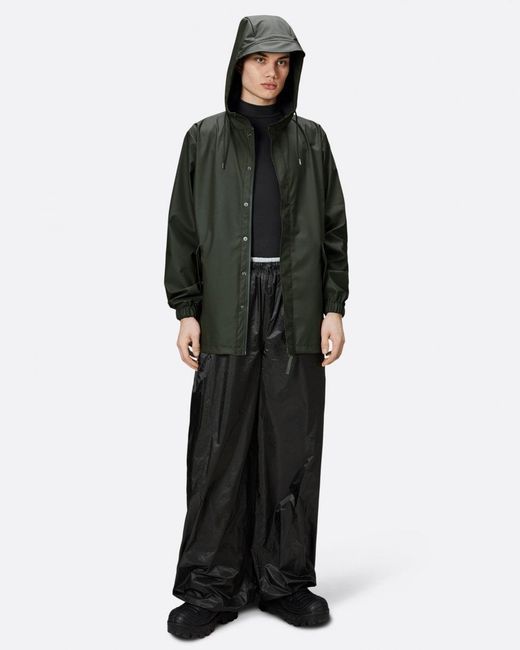 Rains Black Fishtail Jacket