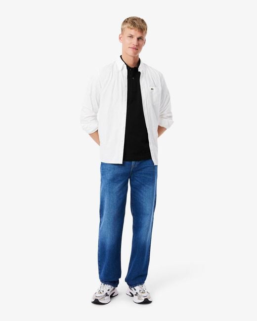 Lacoste Black Classic Fit.12.12 Short Sleeve Polo Shirt for men