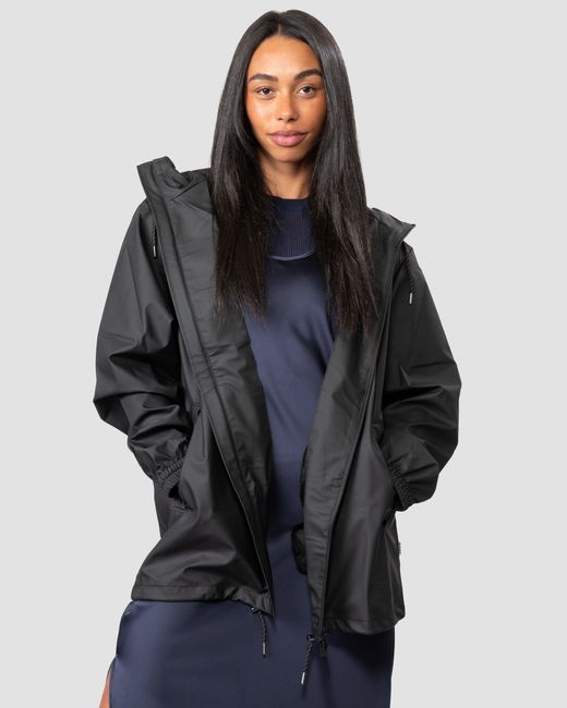 Rains Black Storm Breaker Jacket Colour: 01, Size: L