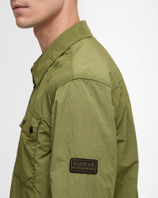 Barbour Green Inline Overshirt for men