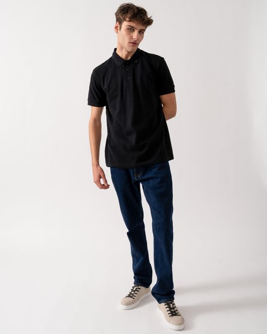Boss Black Paddy Cotton-Piqué Polo Shirt With Contrast Logo for men