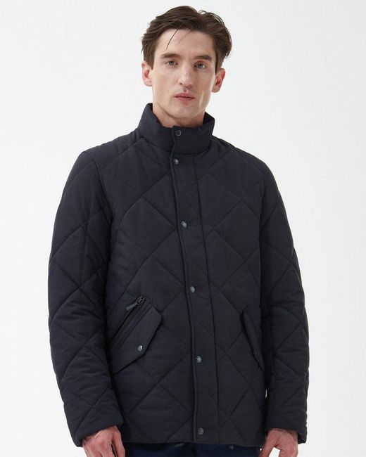 Barbour Blue Winter Chelsea Quilted Jacket for men
