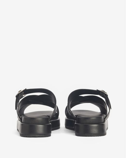 Barbour Black Annalise Chunky Sandals