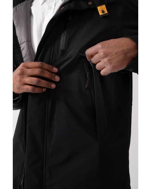 Parajumpers Black Easy Hooded Padded Coat for men