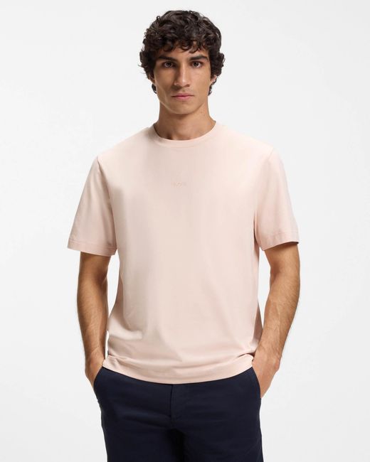 Boss Natural Tchup Crew Neck Small Logo T-Shirt for men