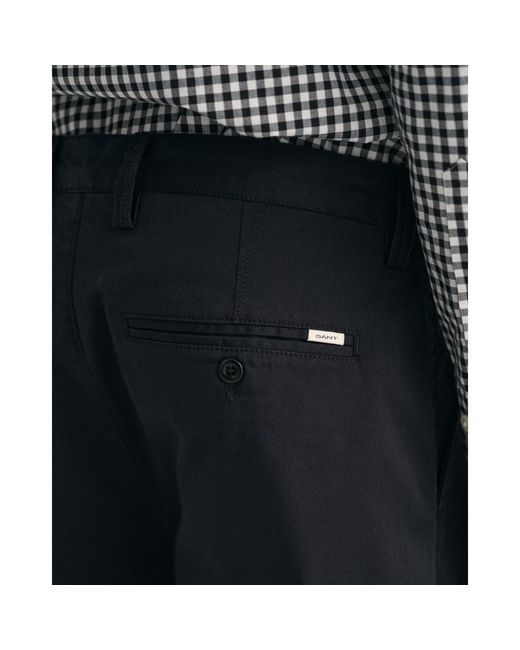 Gant Blue Regular Fit Twill Chinos for men