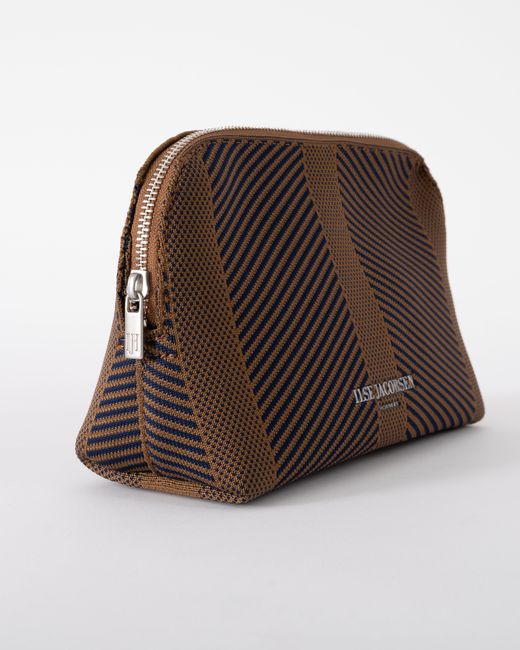 Ilse Jacobsen Brown Knitty Knitted Makeup Bag