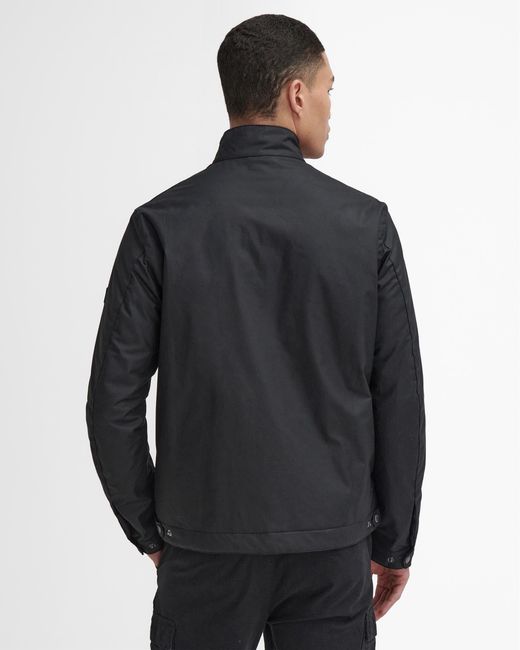 Barbour Black Lutlaw Harrington Wax Jacket Size: M for men