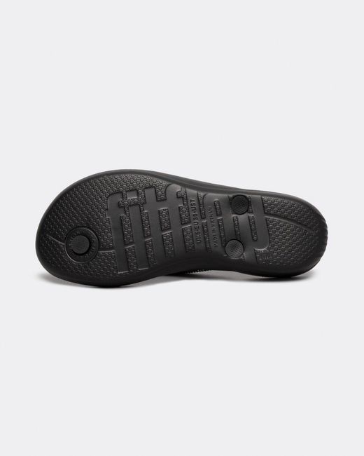 Fitflop Black Iqushion Sparkle Flip-Flop