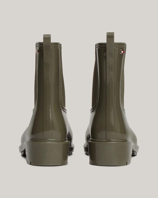 Tommy Hilfiger Green Flag Chelsea Rainboots