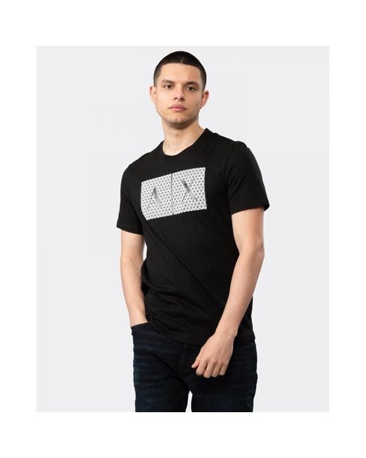 Armani Exchange Black Slim Fit A|x Large Icon Logo for men