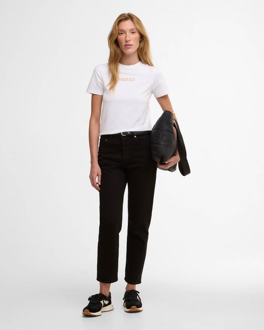 Barbour White Devin T-Shirt