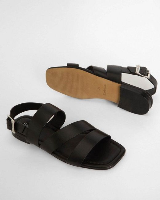 Barbour White Penelope Sandals