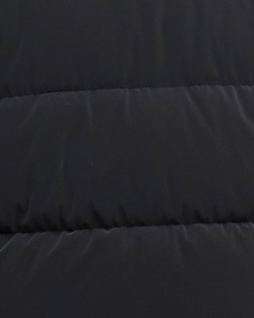 Barbour Black Hudson Faux Velvet Puffer Jacket