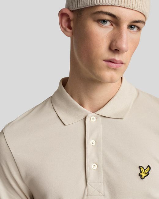 Lyle & Scott Natural Cotton Polo Shirt for men