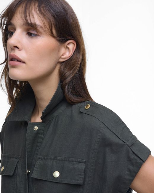 Barbour Black Harlow Midi Dress