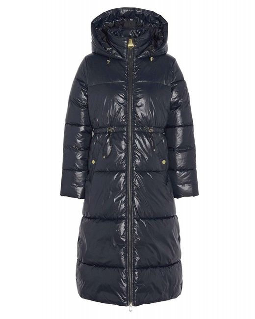 Barbour Black Longline Watkins Puffer Jacket