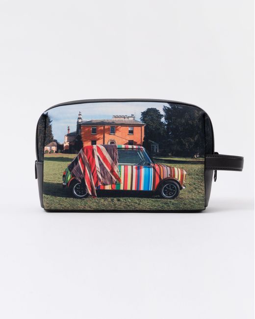 Paul Smith Blue Mini Graphic Washbag for men