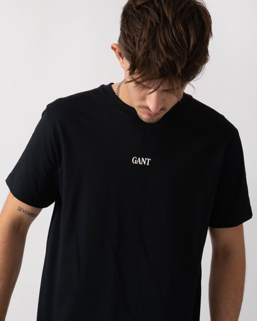 Gant Black Small Graphic Short Sleeve T-Shirt for men