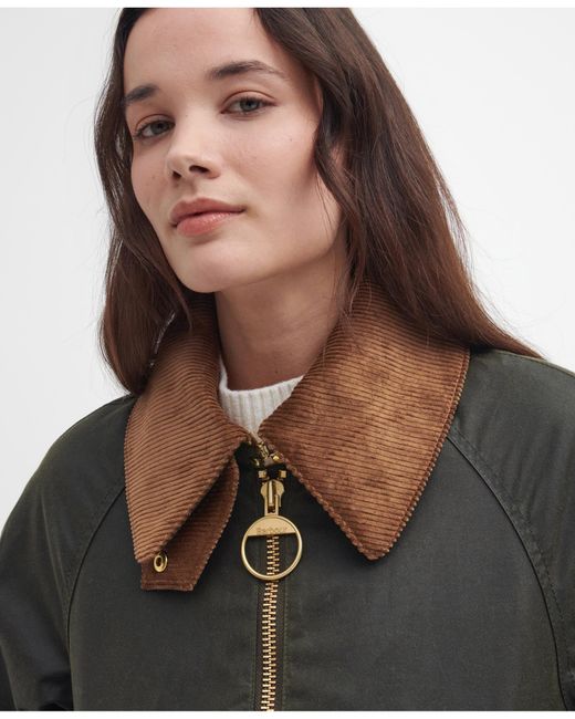 Barbour Gray Allerston Wax Jacket Colour: Archive/Beech/Ancient