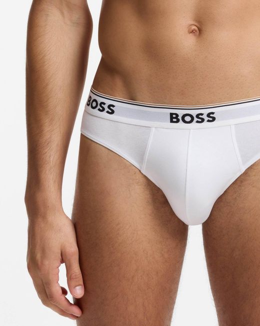 Boss Gray 3 Pack Power Briefs for men