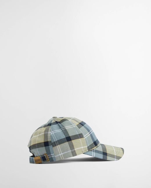 Barbour Blue Tartan Sports Cap for men