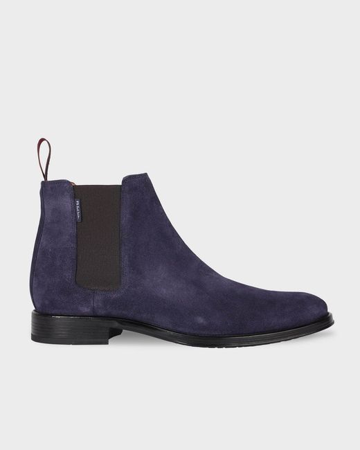 Paul Smith Blue Augustus Suede Boots for men